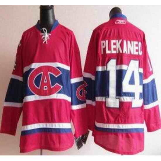 Montreal Canadiens 14 Tomas Plekanec Red NHL Jersey CA